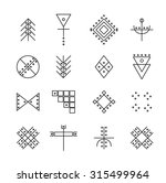 set of geometric shapes. trendy ... | Shutterstock .eps vector #315499964
