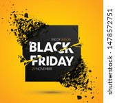 black friday sale vector banner | Shutterstock .eps vector #1478572751