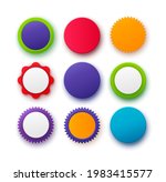 set of colorful circle badges.... | Shutterstock .eps vector #1983415577