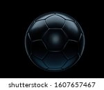 Black football or soccer ball...