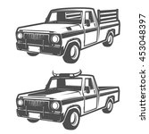 set of farm truck for logo... | Shutterstock .eps vector #453048397