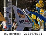 Banner calls to stop the war in ...