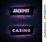 jackpot advertisement template. ... | Shutterstock .eps vector #499589491