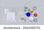 modern 3d image abstract... | Shutterstock . vector #2061400751
