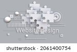 modern 3d image abstract... | Shutterstock . vector #2061400754