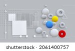 modern 3d image abstract... | Shutterstock . vector #2061400757