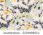 Abstract Animal Skin Leopard...