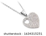 Jewel Necklace For Women. Heart ...