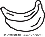 bananas vector icon... | Shutterstock .eps vector #2114077004
