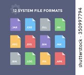 system file formats. service... | Shutterstock .eps vector #350997794