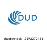 DUD letter logo design on white background. DUD creative circle letter logo concept. DUD letter design.
