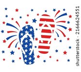 distressed american flag flip... | Shutterstock .eps vector #2166624551