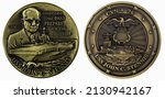 The aircraft carrier USS John C. Stennis, is the seventh Nimitz-class nuclear-powered supercarrier in the United States Navy, 1995. USS John C. Stennis CVN-74 Challenge Coin.
