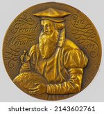 Gerardus Mercator  On Gold...