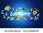 view of a website title... | Shutterstock . vector #621186644
