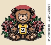 Teddy Bear Wearing Lakers...