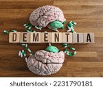 Use of nootropics to improve memory and nerve function and dementia. Idea of smart drugs and cognitive enhancers with brain and pills