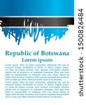flag of botswana  republic of... | Shutterstock .eps vector #1500826484