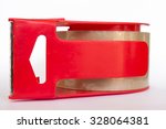 packing tape dispenser and... | Shutterstock . vector #328064381