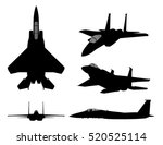 Set Of Military Jet Fighter...