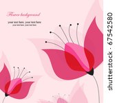 vector flower background | Shutterstock .eps vector #67542580