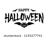 happy halloween vector text... | Shutterstock .eps vector #1155277741