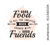 Food Related Typography Quote...