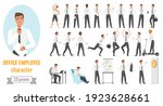 office workers poses... | Shutterstock .eps vector #1923628661
