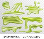 Green Slime Liquid  Blots And...