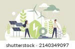 people using eco future... | Shutterstock .eps vector #2140349097