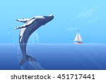 Jump Humpback Big Huge Whale...