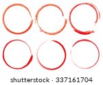 Six Watercolor Vector Rings On...