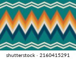 ikat seamless zigzag chevron... | Shutterstock .eps vector #2160415291