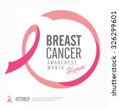 breast cancer awareness pink... | Shutterstock .eps vector #326299601