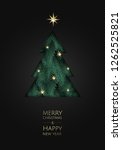 merry christmas and happy new... | Shutterstock .eps vector #1262525821