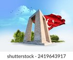 Martyrs Monument, 1915 first World War I. Çanakkale Gallipoli peninsula. 