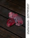 Small photo of squirrel fetus found dead in nature.Fetus. Animal fetus.