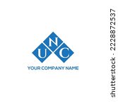 UNC letter logo design on WHITE background. UNC creative initials letter logo concept. UNC letter design.
