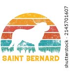 Saint Bernard Retro Vintage...