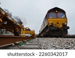Small photo of railway engineering track construction uk engineering loco and equipment