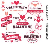 valentine template banner... | Shutterstock .eps vector #785451991