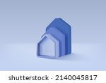 3d vector real estate for... | Shutterstock .eps vector #2140045817