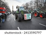 Small photo of Berlin,Germany 14th january 2024.Farmers and truckers are protesting at the Brandenburger Tor against subsidy cuts.