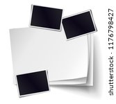 stack of blank paper sheets... | Shutterstock . vector #1176798427