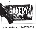 bakery poster on white... | Shutterstock .eps vector #1142738651
