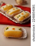 Small photo of Traditional Indian Bengali Sweets Chum Chum