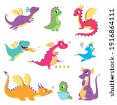 Cute Colorful Little Dragons...