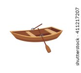 Wooden Boat With Peddles...