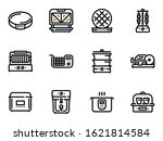 set of black vector icons ... | Shutterstock .eps vector #1621814584