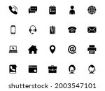 set of black vector icons ... | Shutterstock .eps vector #2003547101